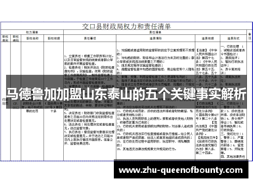 马德鲁加加盟山东泰山的五个关键事实解析 马德鲁加加盟山东泰山的五个关键事实解析